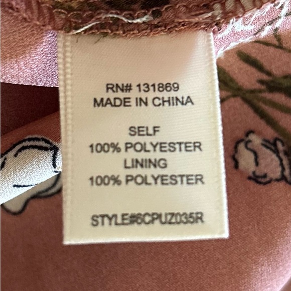 Inspired Hearts Soft Coral Scattered Floral Open Back Puff Sleeve Maxi Dress NWT - Picture 5 of 13